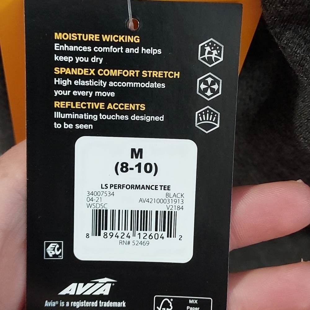 Avia performance tee size M 8-10 new with tag - Picture 11 of 16